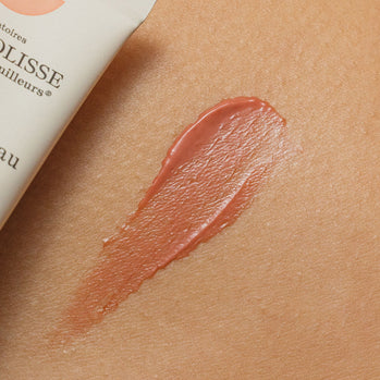 Texture soin blush de peau rose