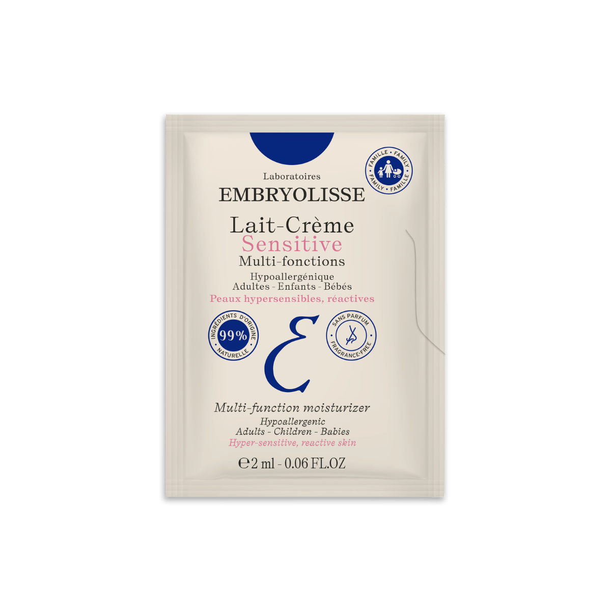 Échantillon Lait-Crème Sensitive 2ml