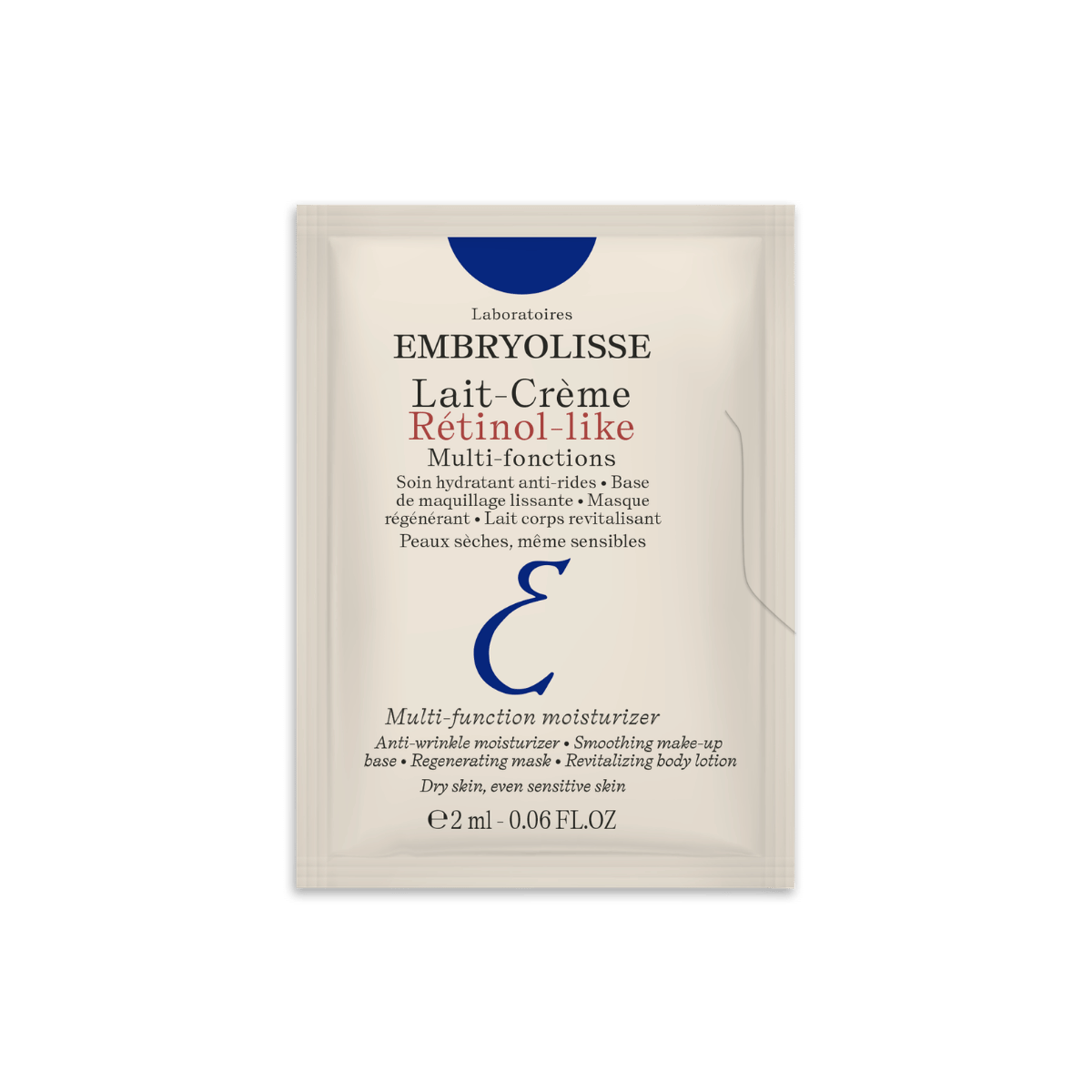 Échantillon Lait-Crème Rétinol-like 2ml