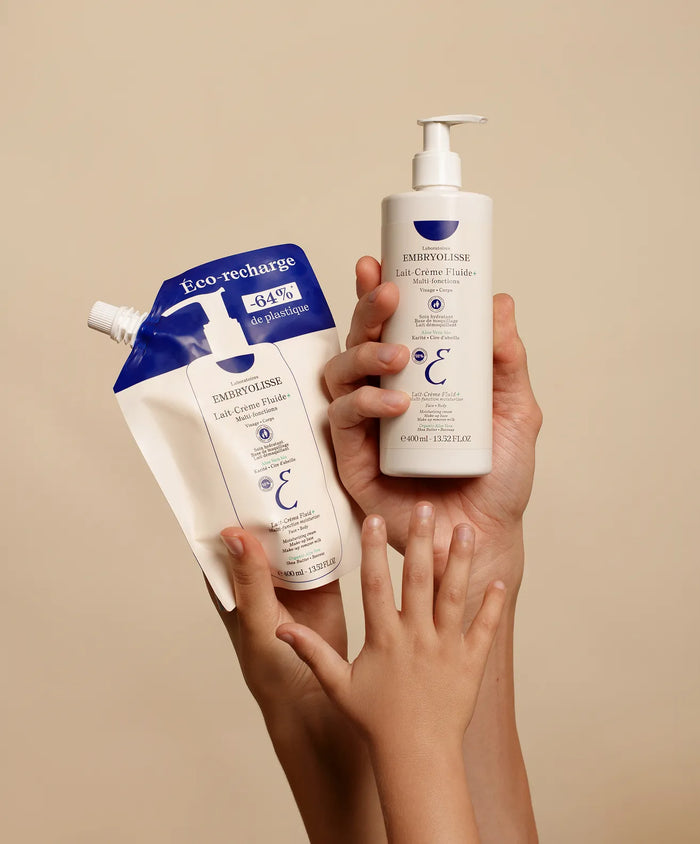 Duo Lait-Crème Fluide+ et Éco-Recharge