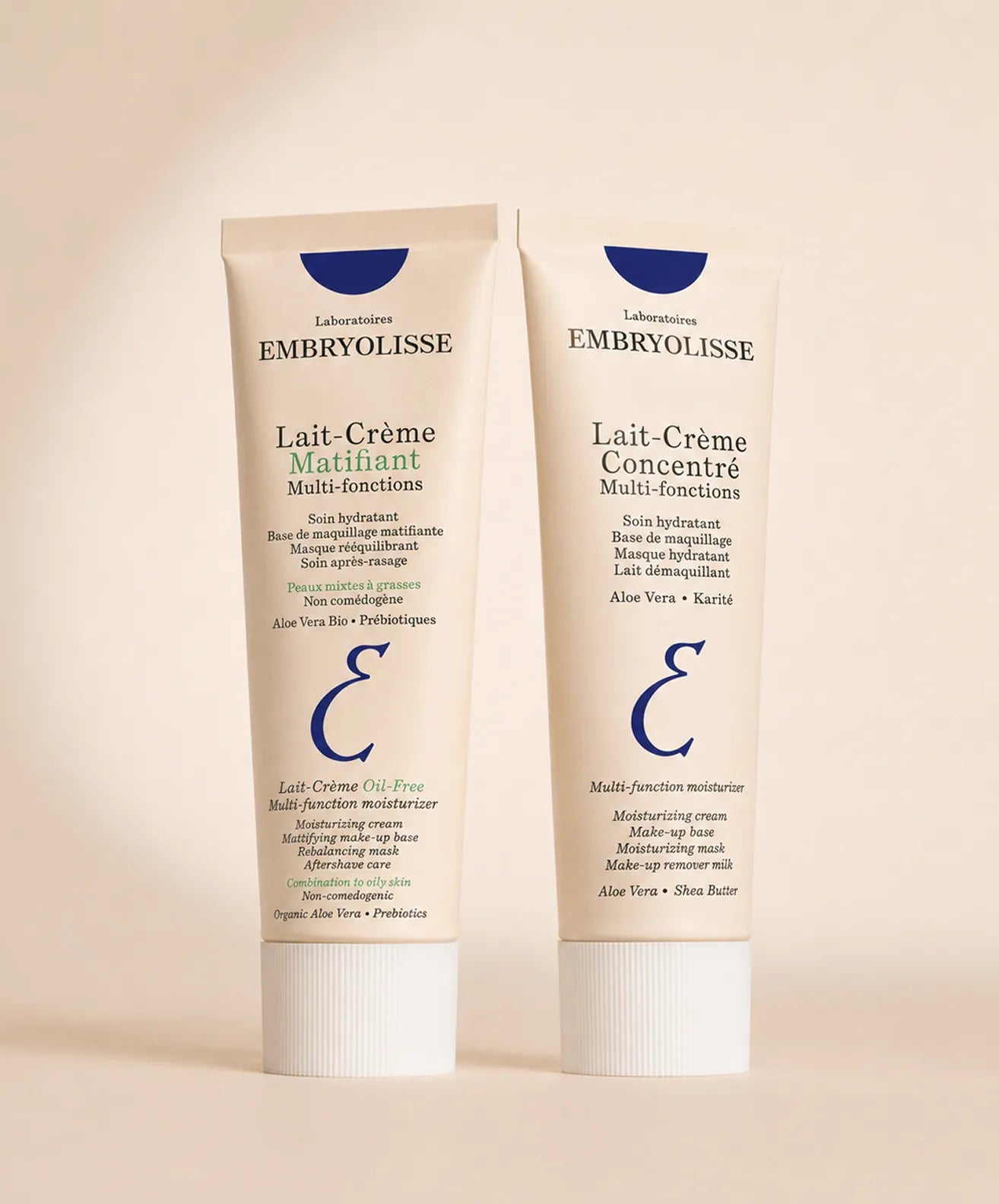 Les tubes hydratants et matifiants